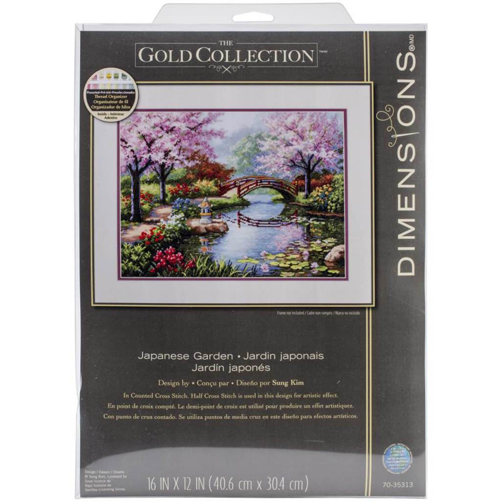 Gold Collection Counted Cross Stitch Kit Japanese Garden