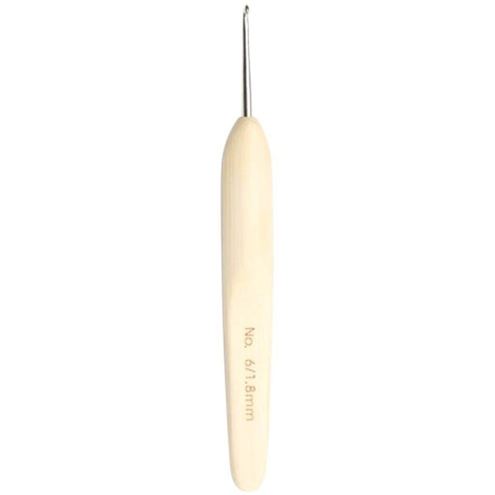 Metal Head Bamboo Handle Crochet Hook Size 4