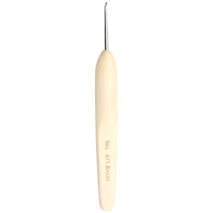 Metal Head Bamboo Handle Crochet Hook Size 8