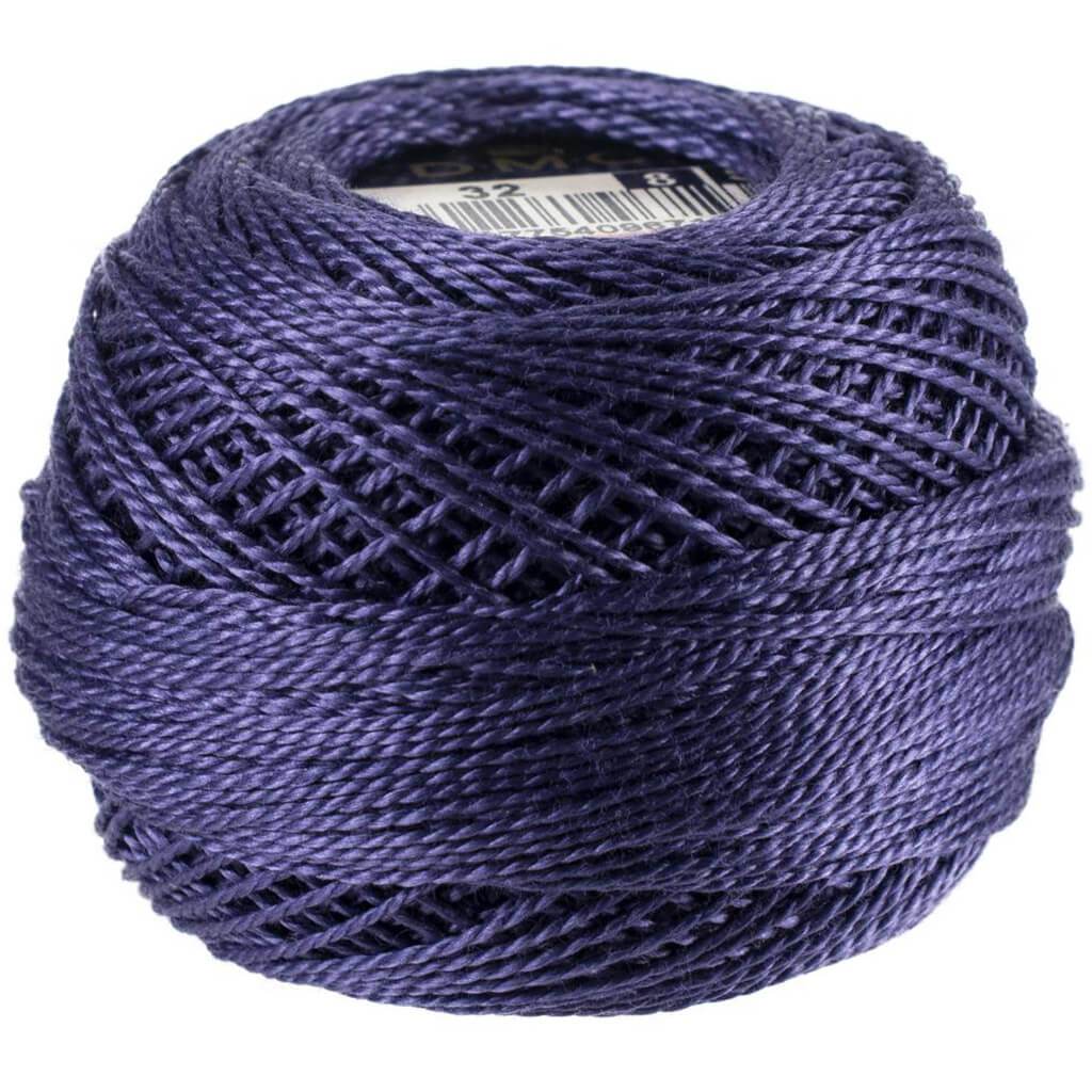 Pearl Cotton Ball Size 8 87yd Dark Blueberry