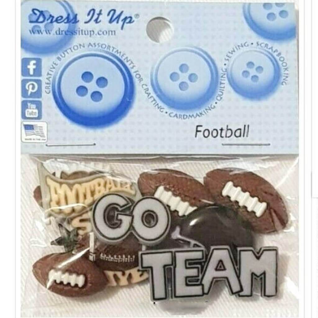 Dress It Up Embellishments Football