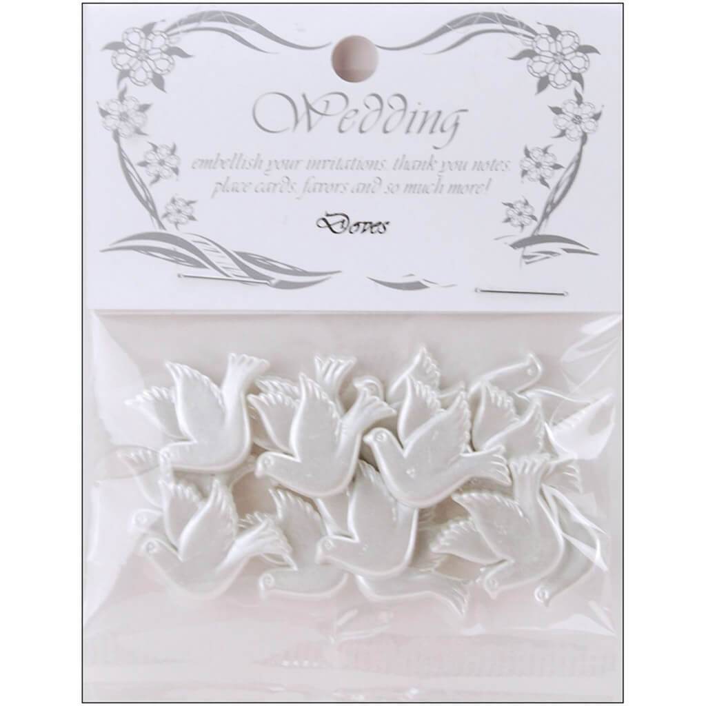 Dress It Up Embellishments Wedding Doves