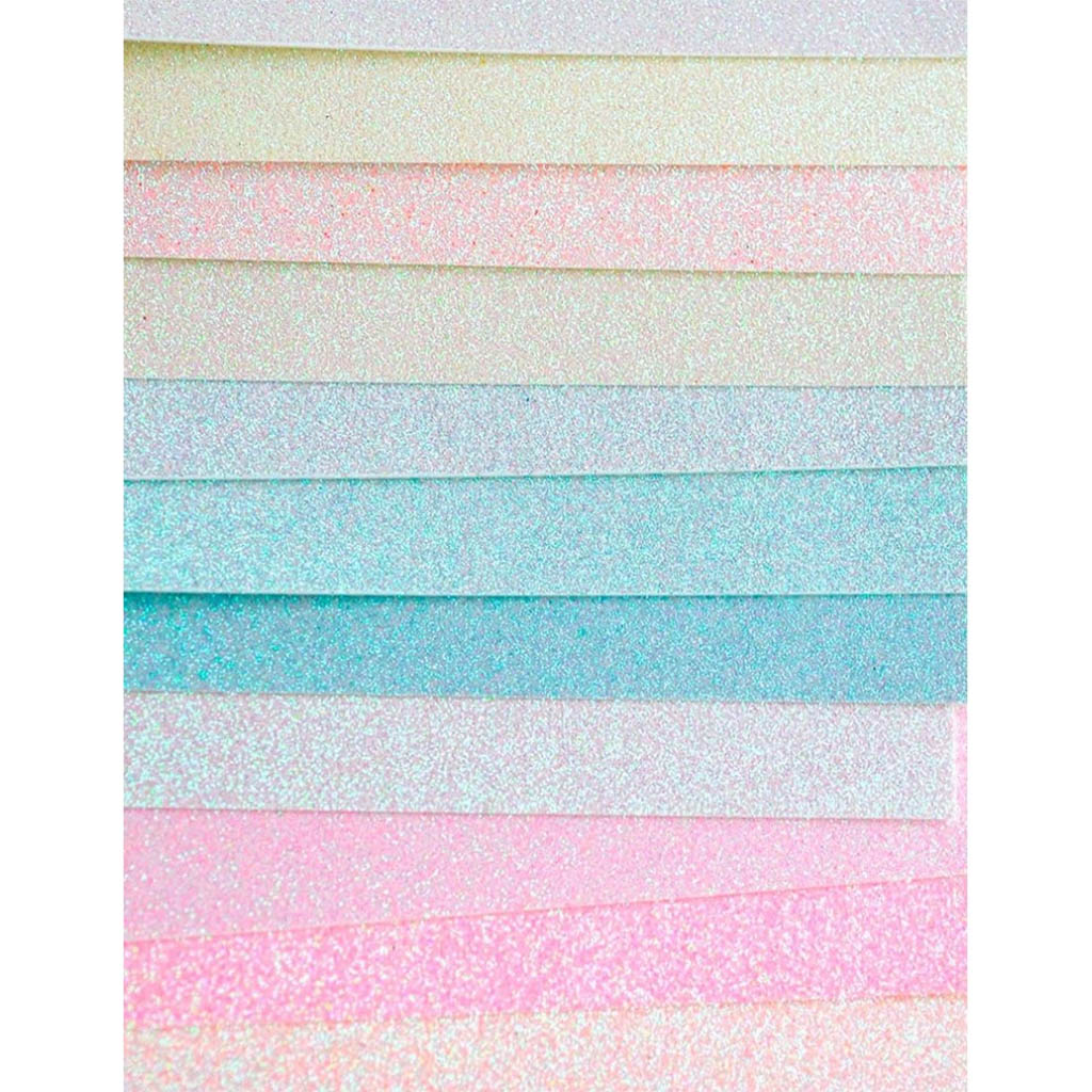 Glitter Paper Pad Delicate Pastel 6in x 6in