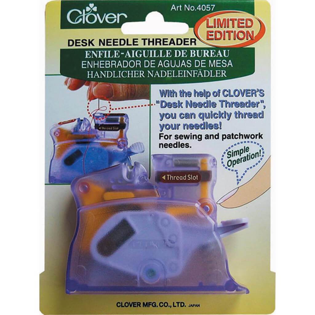 Desk Needle Threader Purple