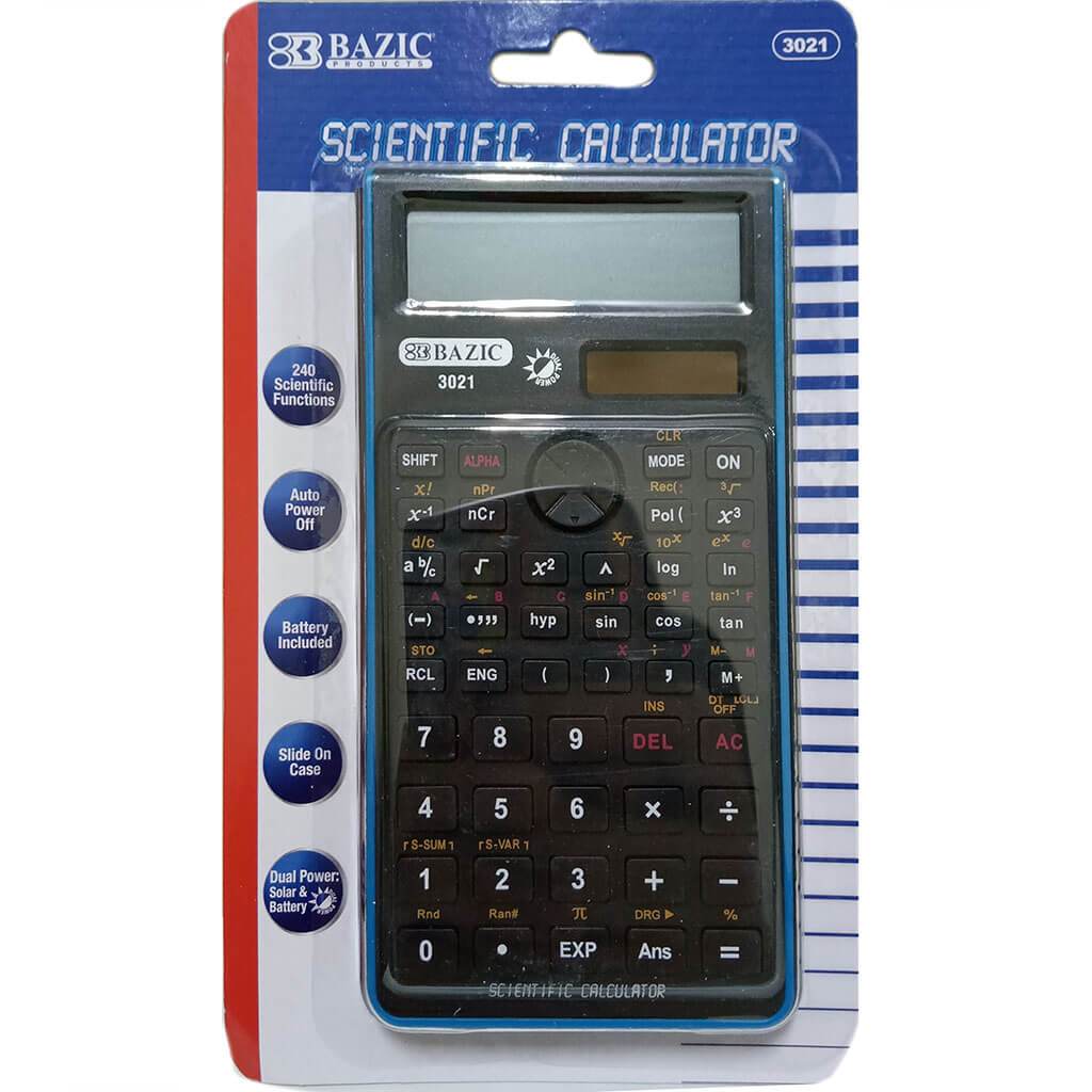 Fancy Scientific Calculator 240 Function with Slide-On Case Blue