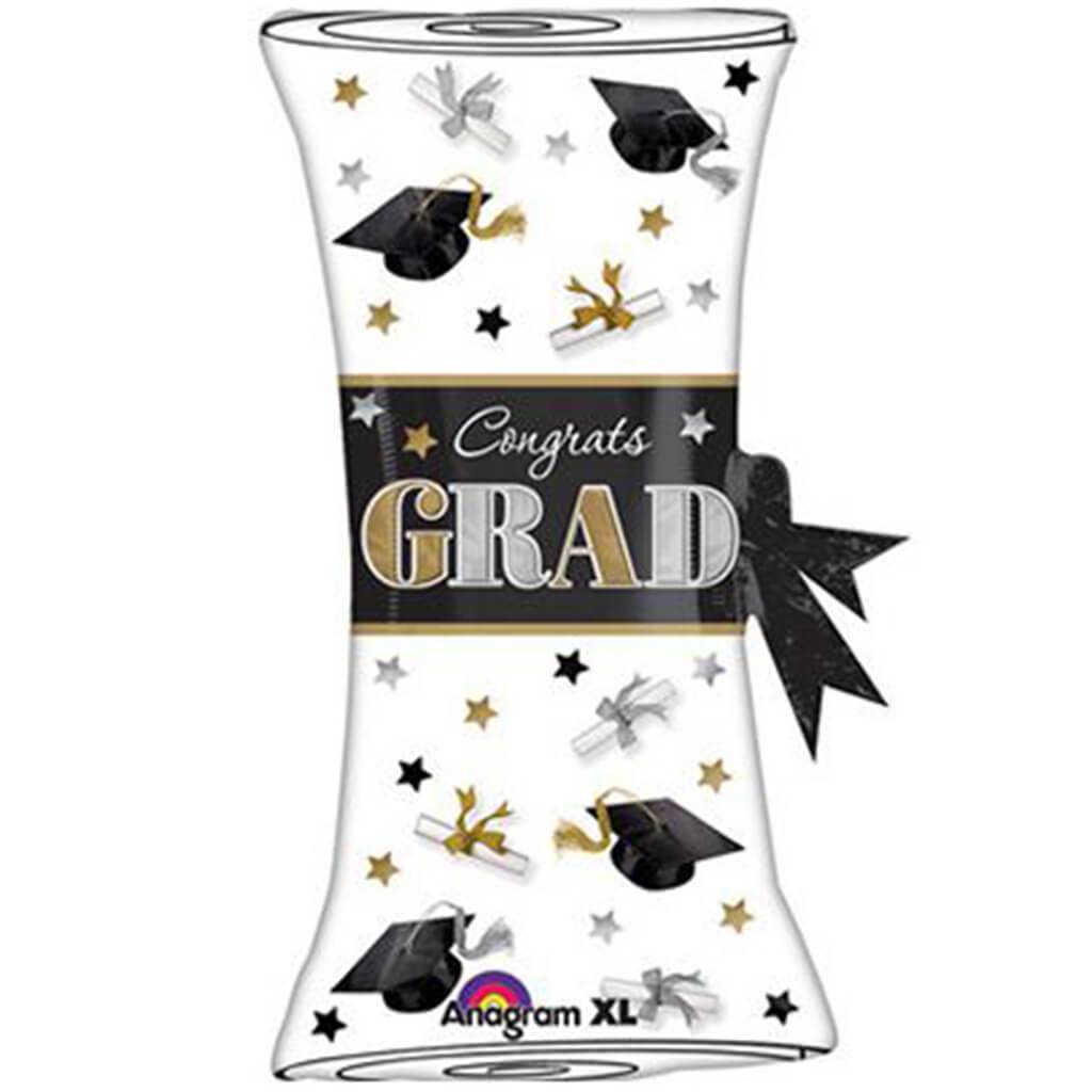 Super Shape Grad Scroll Foil Balloon, 31in x 18in