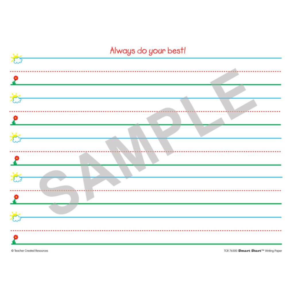 Writing Paper: 40 Sheet Tablet Smart Start K-1