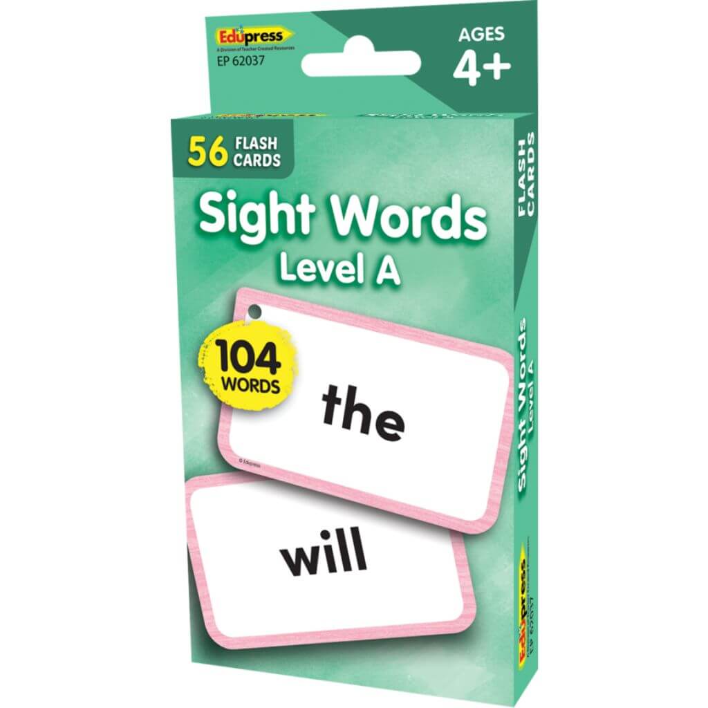 Flash Cards Sight Words Level A