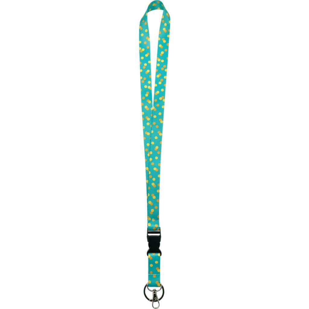 Lanyard Teal Confetti