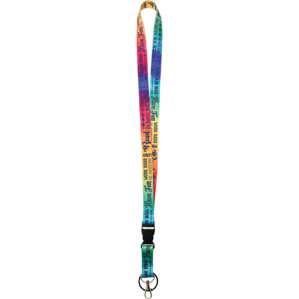 Lanyard Positive Sayings Watercolor