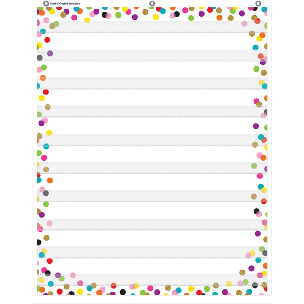 Confetti 10 Pocket Chart