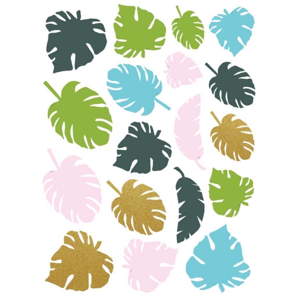 Tropical Palm Leaves Accents Assorted Sizes