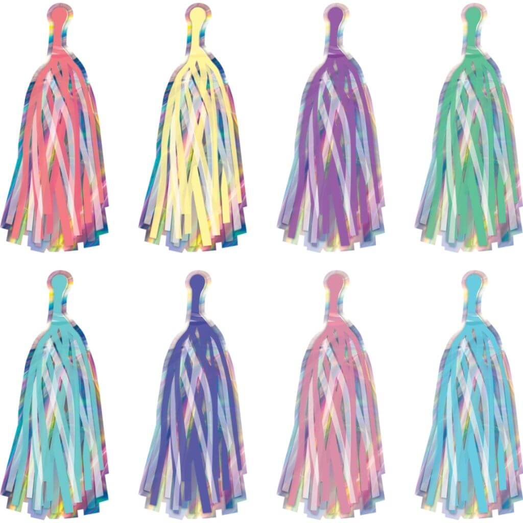 Iridescent Tassels Accents