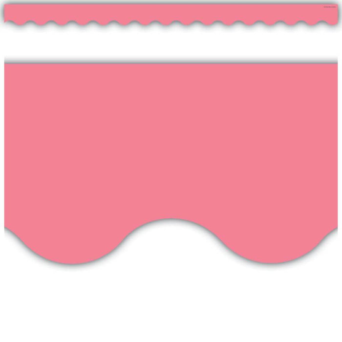 Scalloped Border Trim Light Pink