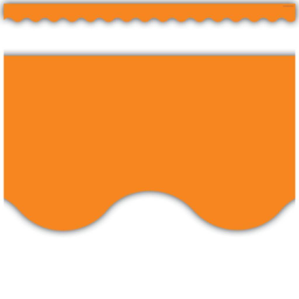 Scalloped Border Trim Orange