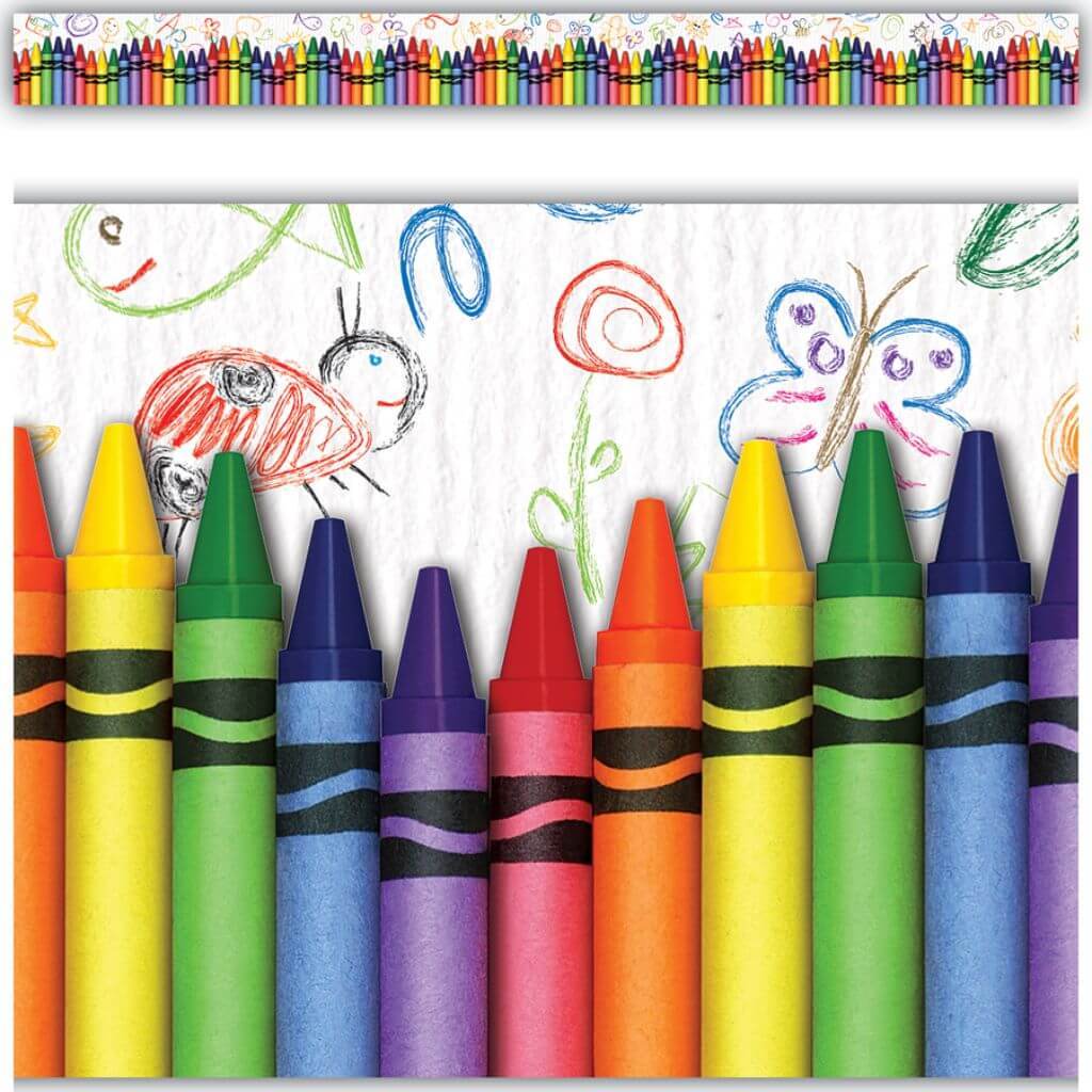 Straight Border Trim Crayons