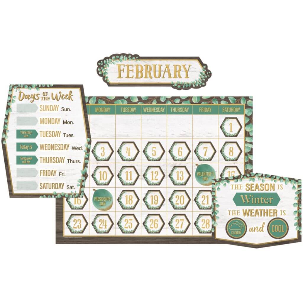 Eucalyptus Calendar Bulletin Board