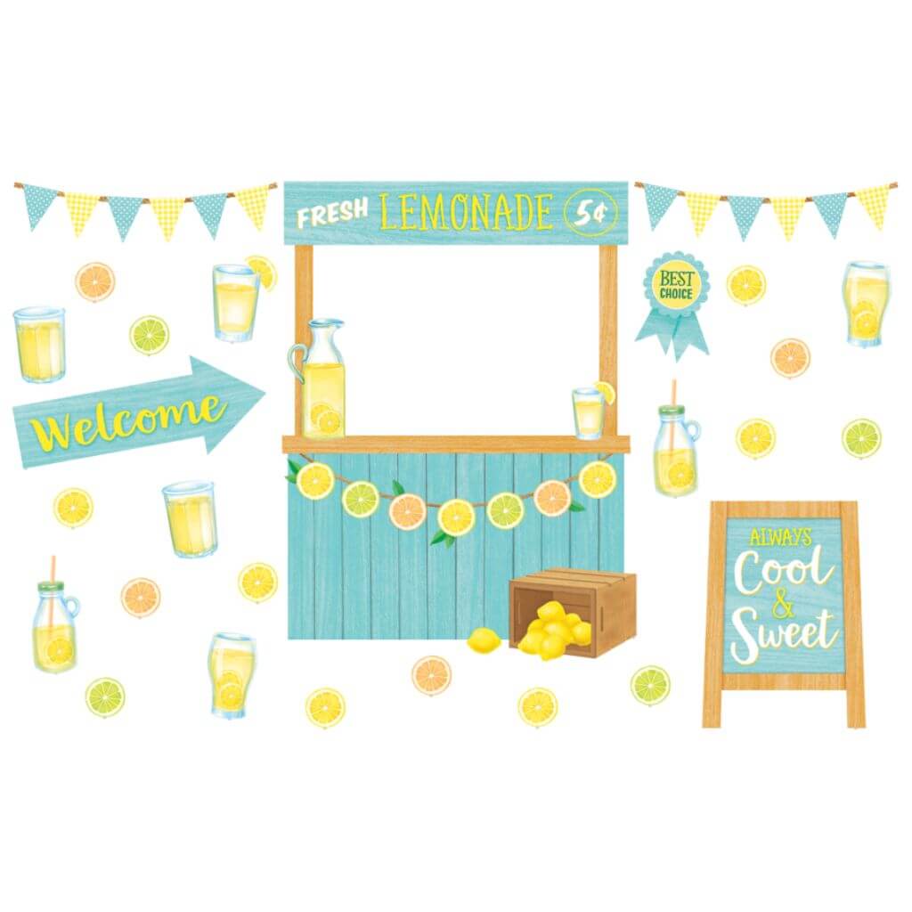 Lemon Zest Lemonade Stand Bulletin Board