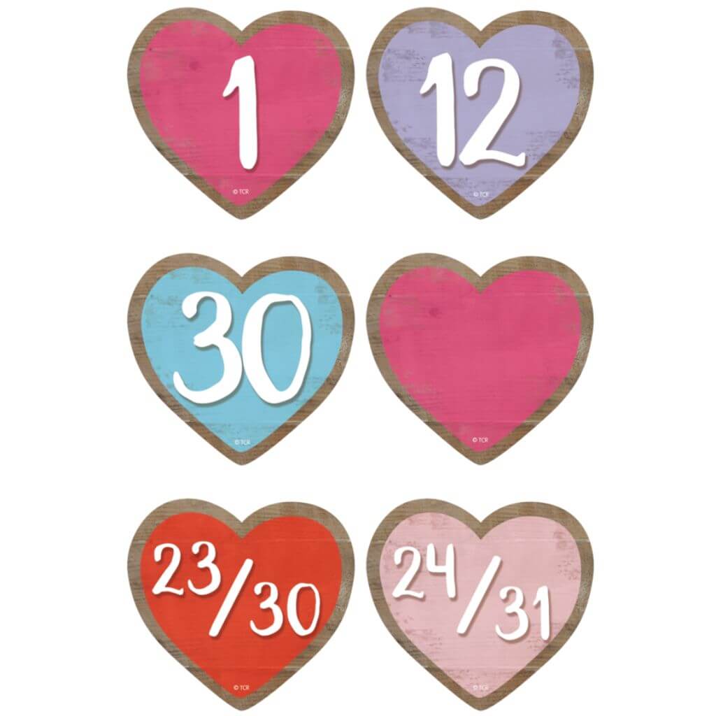 Classroom Hearts Calendar Days Home Sweet Classroom