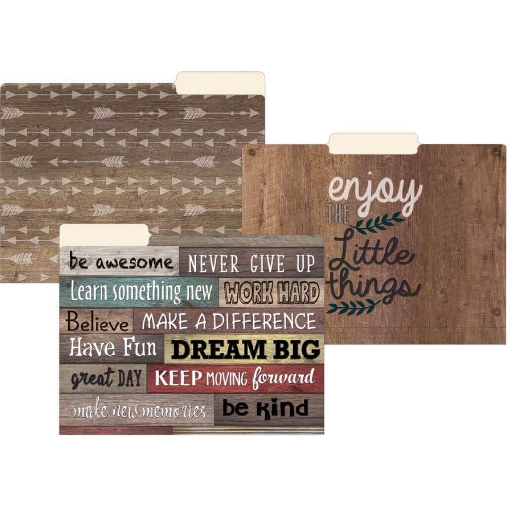 Farmhouse Chic File Folders