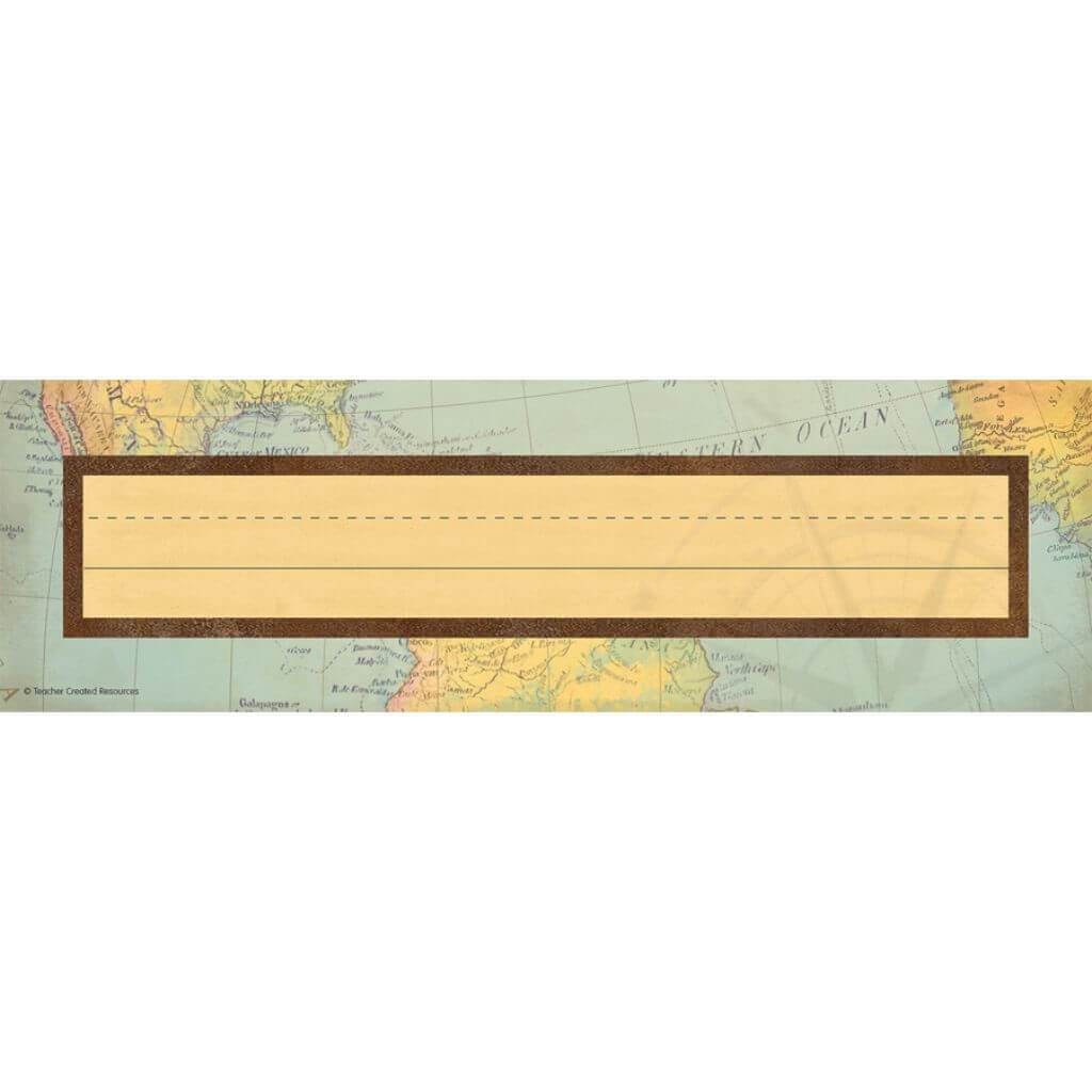 Travel The Map Flat Name Plates