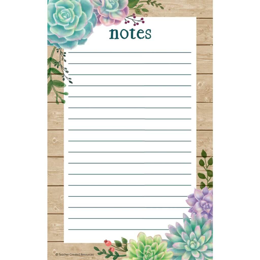 Rustic Bloom Notepad