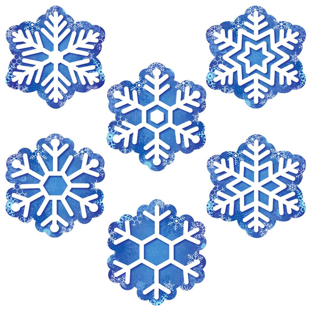 Snowflakes 6in Designer Cut Outs