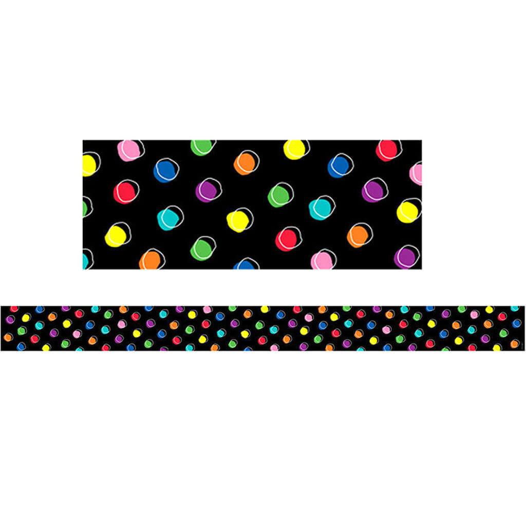 Doodle Dots on Black Border