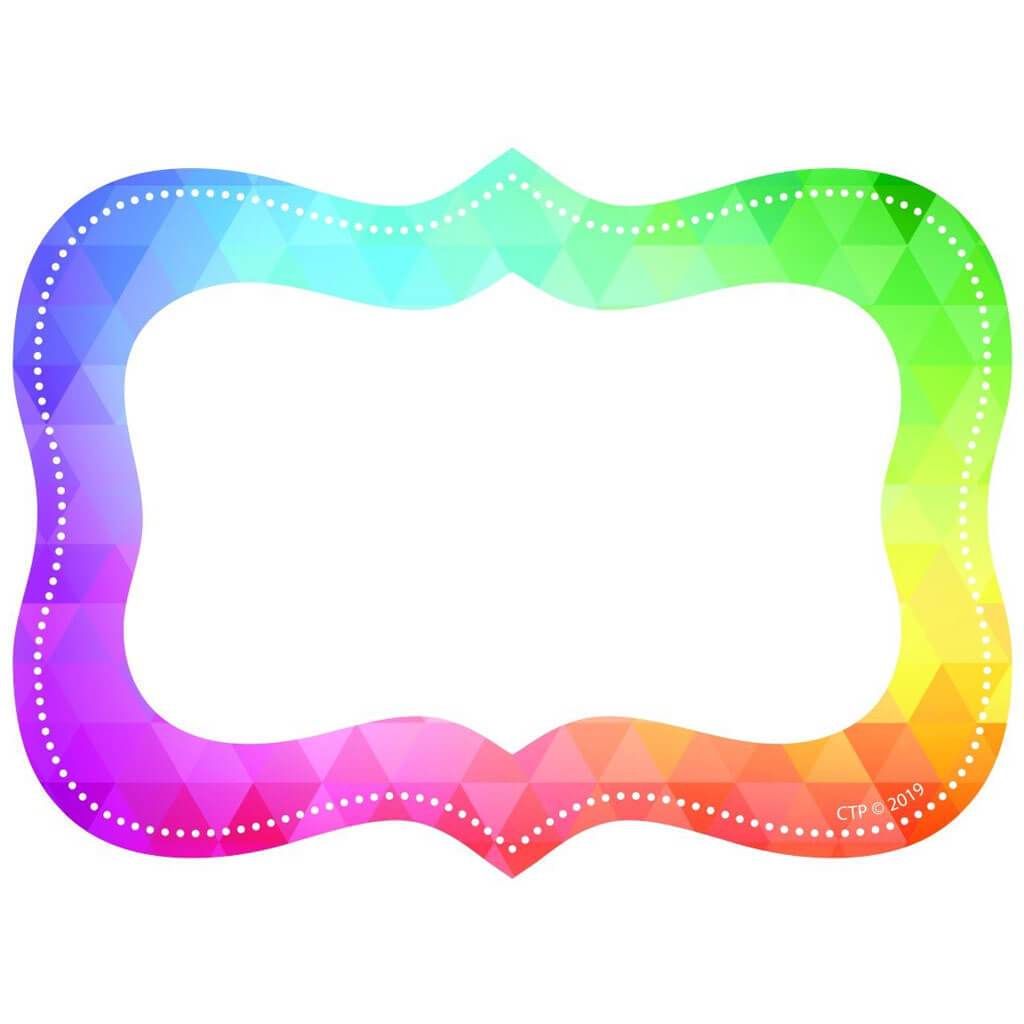 Rainbow Mosaic Labels