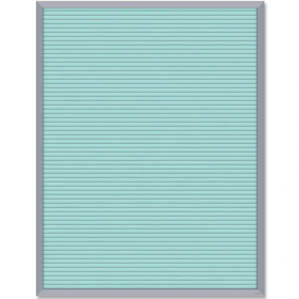 Turquoise Letter Board Chart