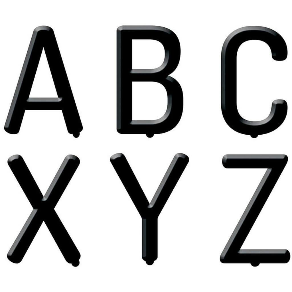 Black Letter Board 2in Uppercase Letter Stickers