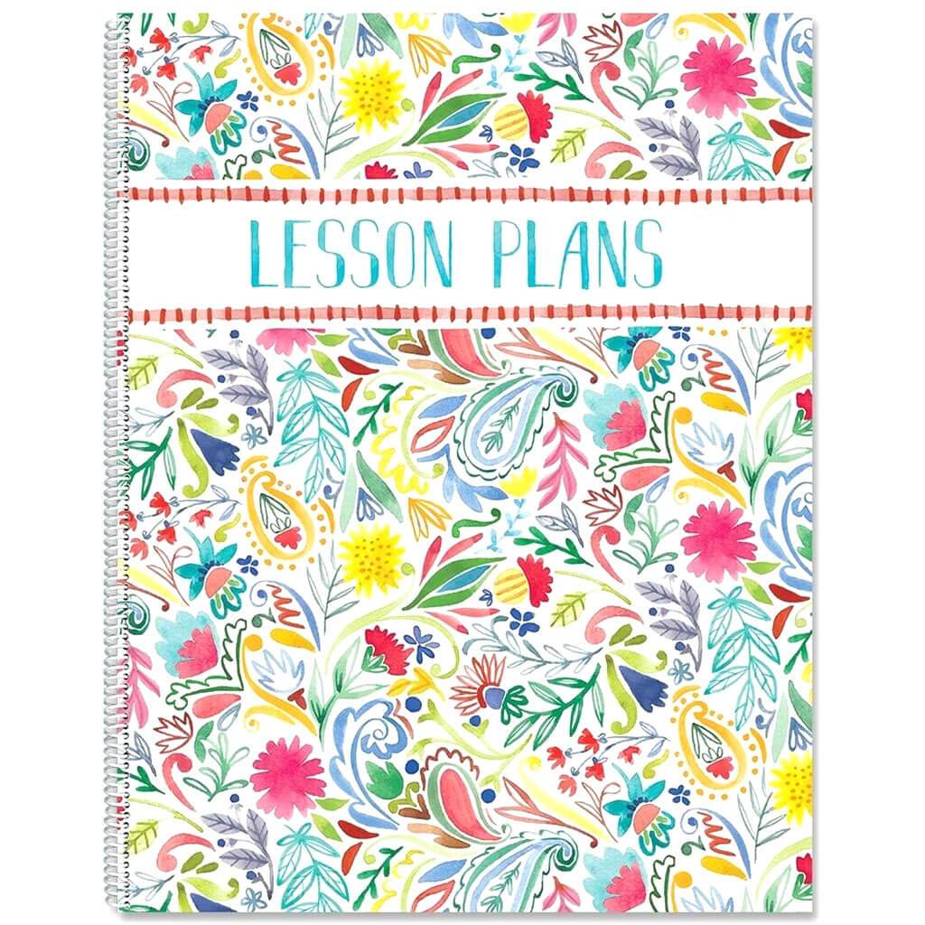 Festive Floral Lesson Plan Book