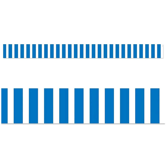 Royal Blue Bold Stripes Border