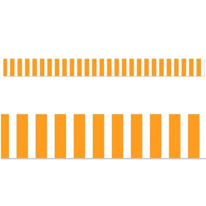 Orange Bold Stripes Border
