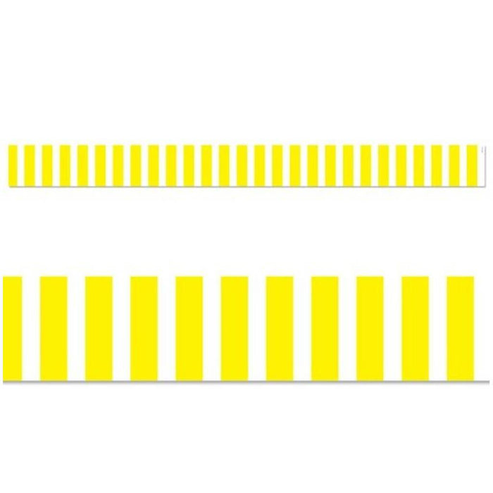 Yellow Bold Stripes Border