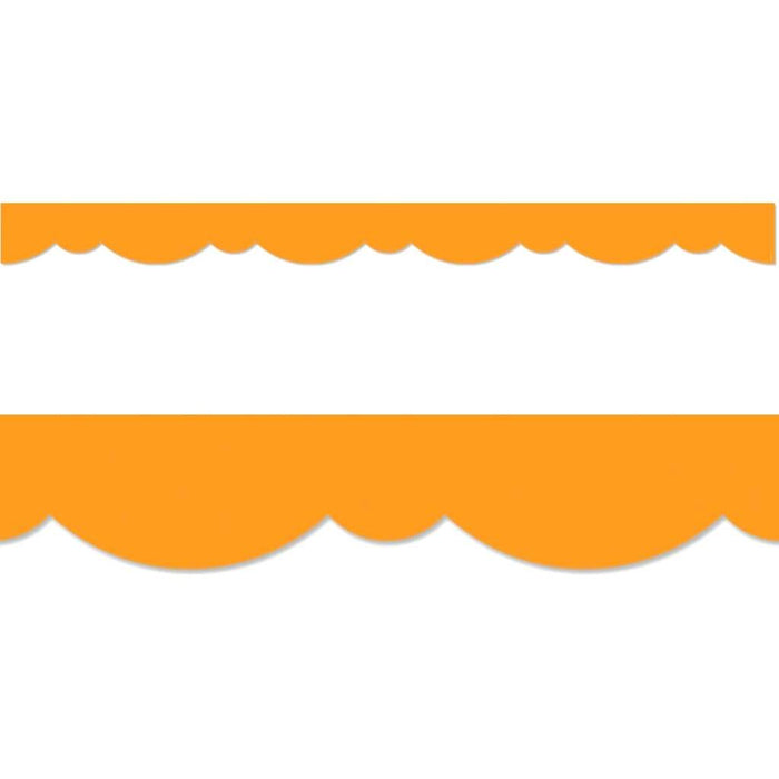Orange Stylish Scallops Border