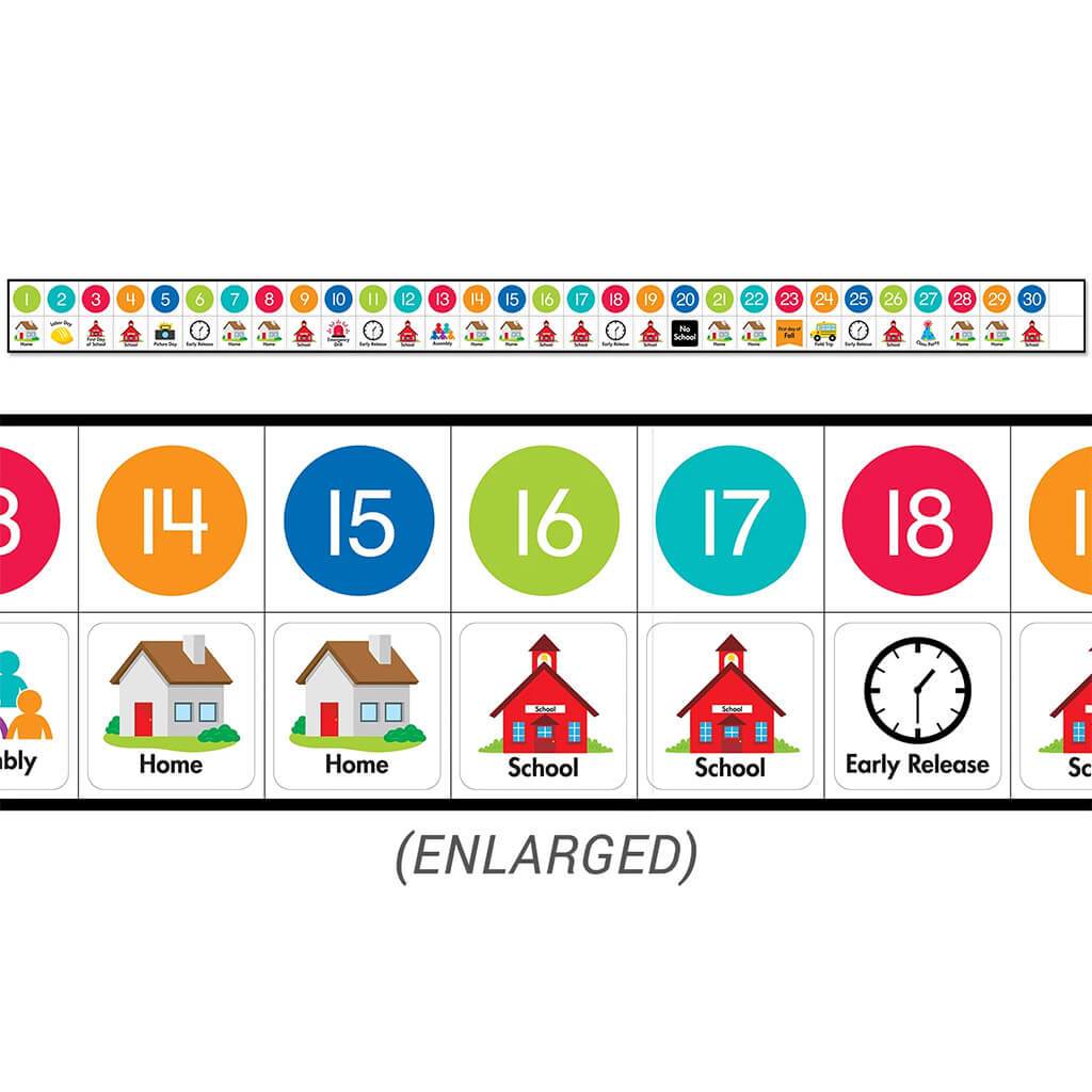 Linear Calendar Set Bulletin Board