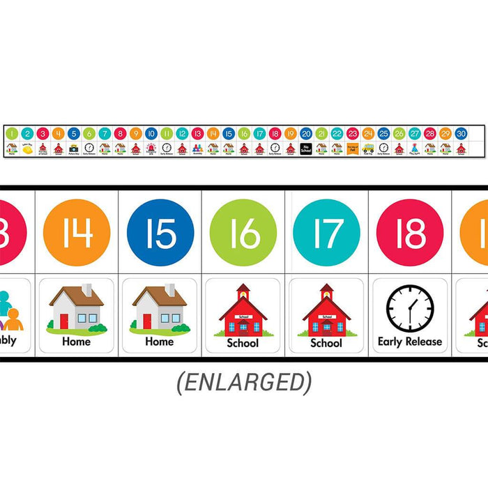 Linear Calendar Set Bulletin Board