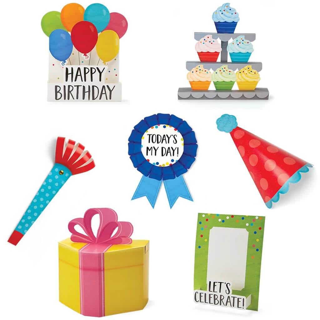 3D Pop Happy Birthday Bulletin Board
