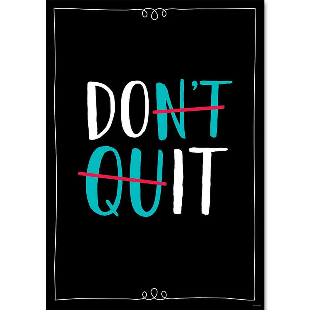 Don&#39;t Quit Core Decor Inspire U 3-Poster