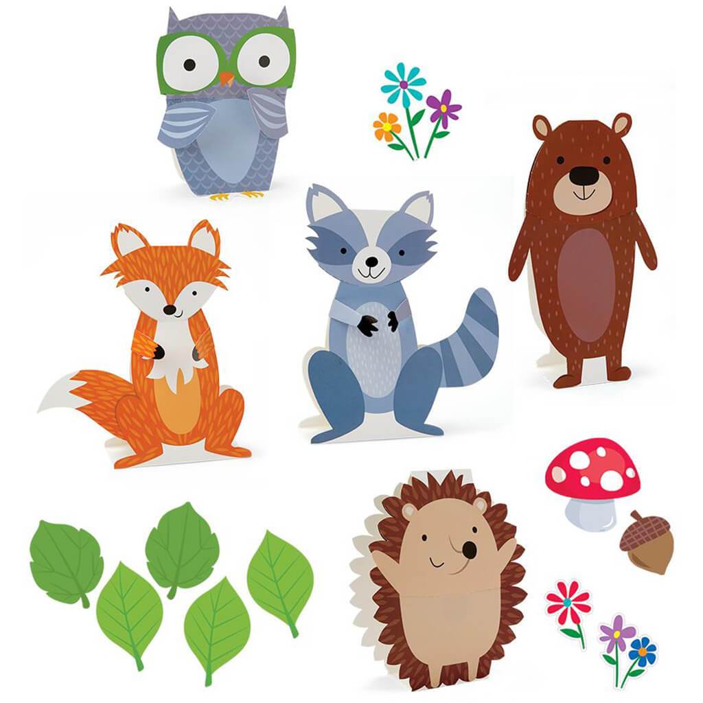 Stand-Up Woodland Friends Bulletin Board