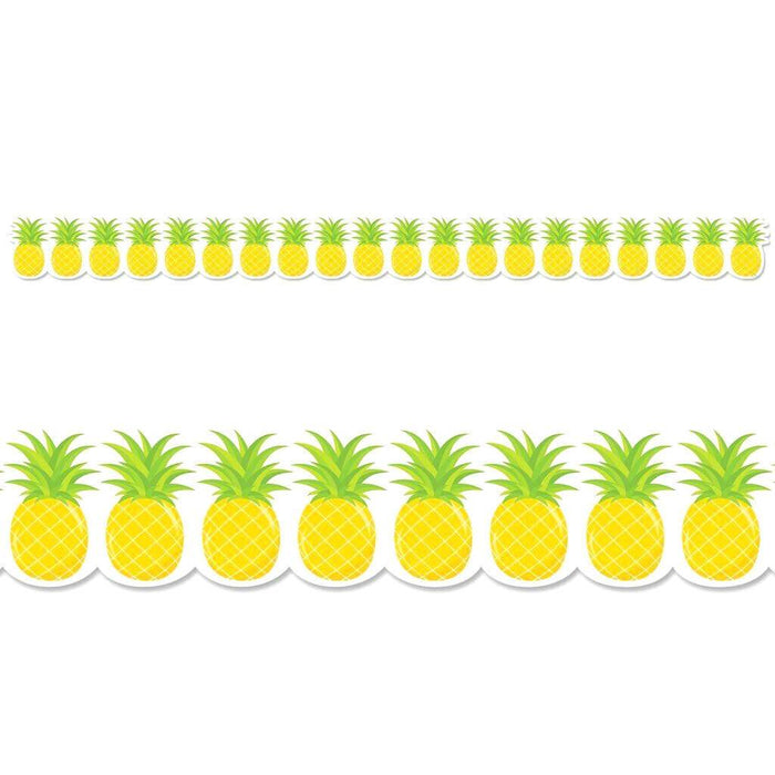Palm Paradise Pineapples Border