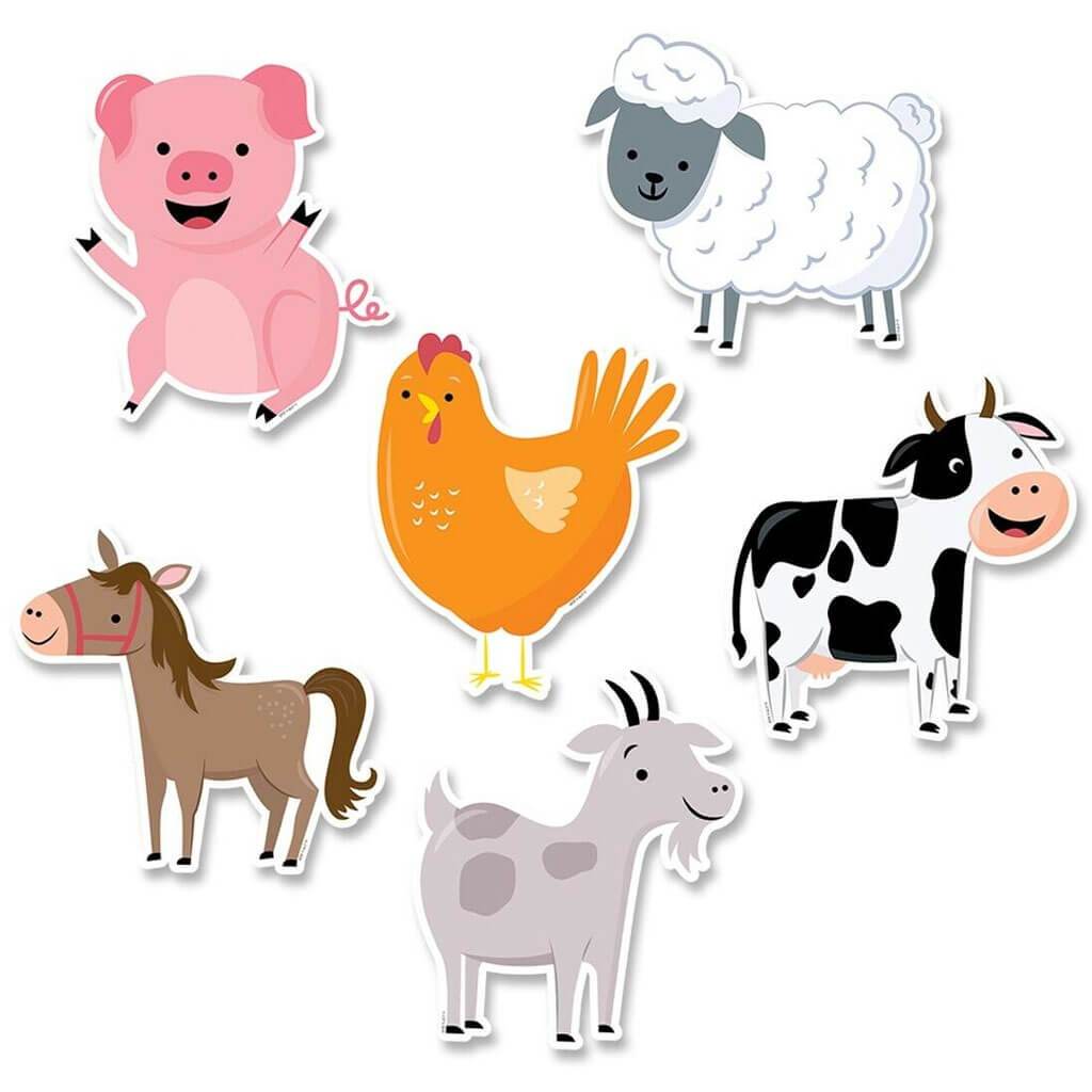 Farm Friends 6in Designer Cut Outs