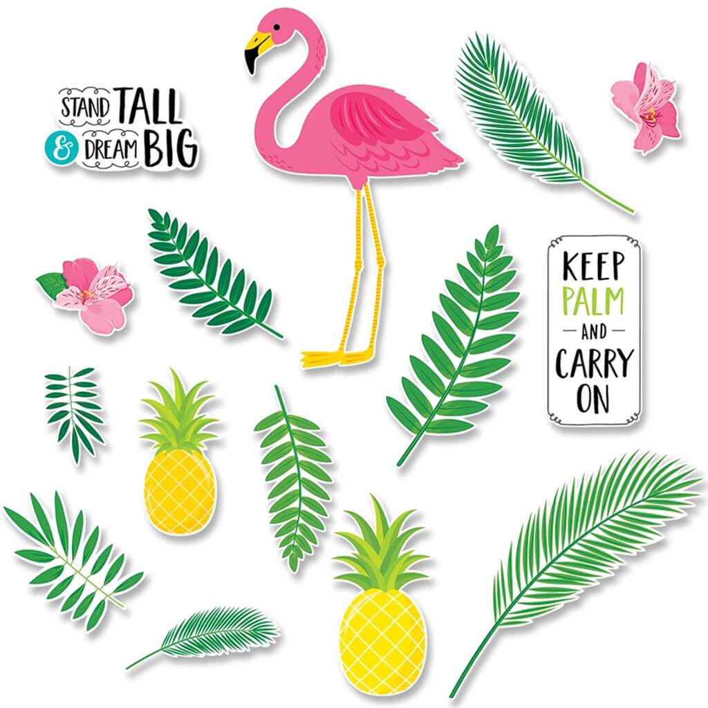 Palm Paradise Flamingo Fun Bulletin Board