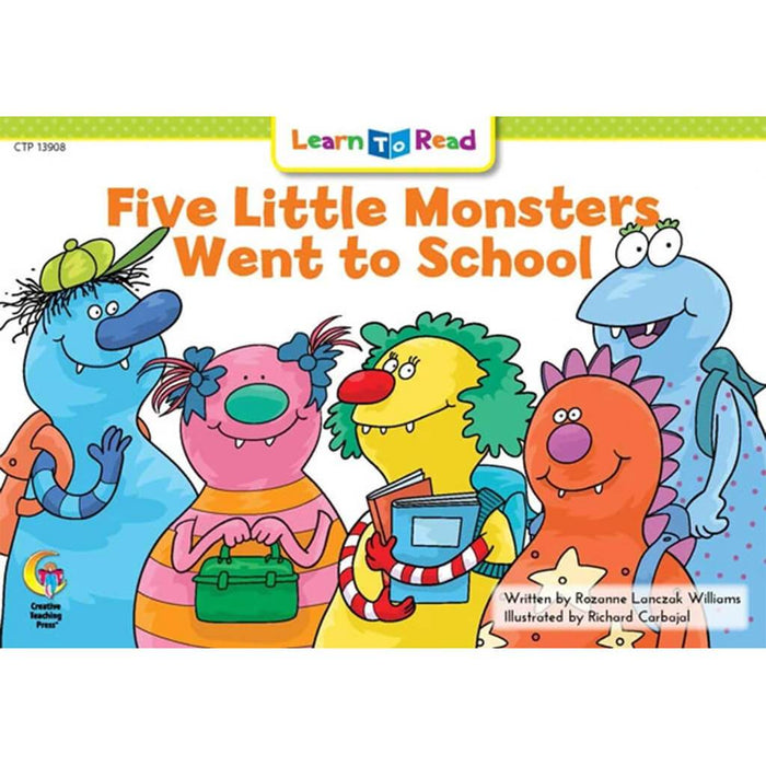 Five Little Monsters Went to School Book