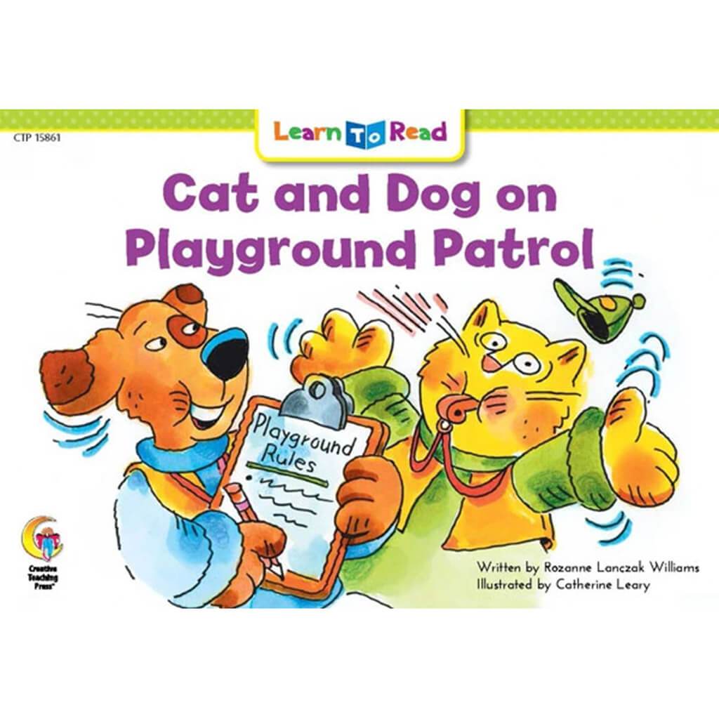 Cat and Dog on Playground Patrol Book