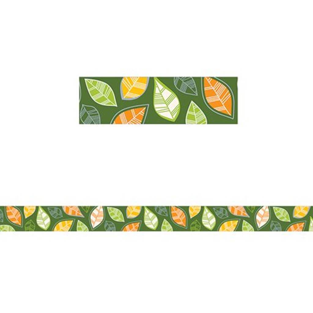 Woodland Friends Autumn Leaves Border