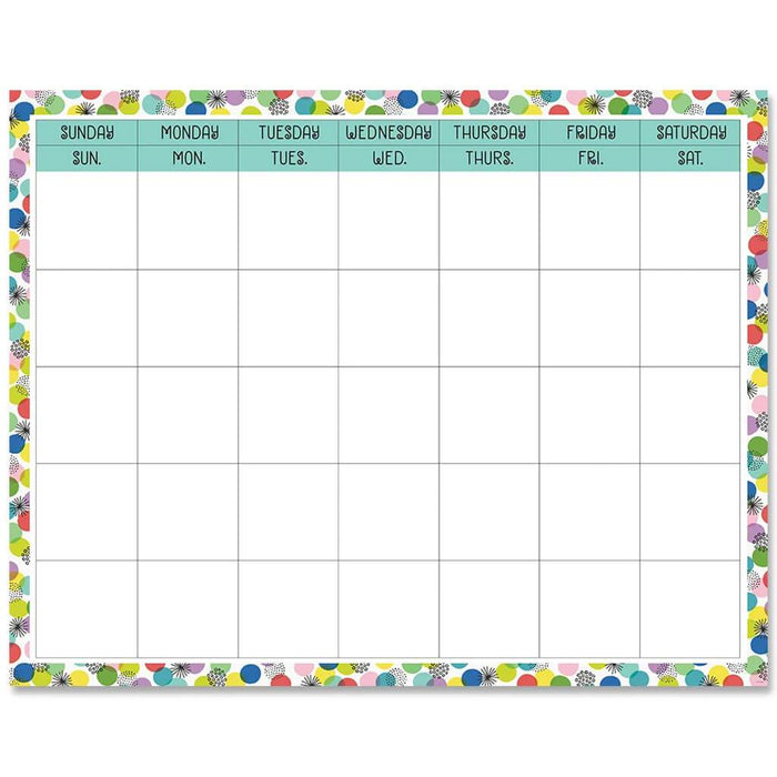 Color Pop Calendar Chart