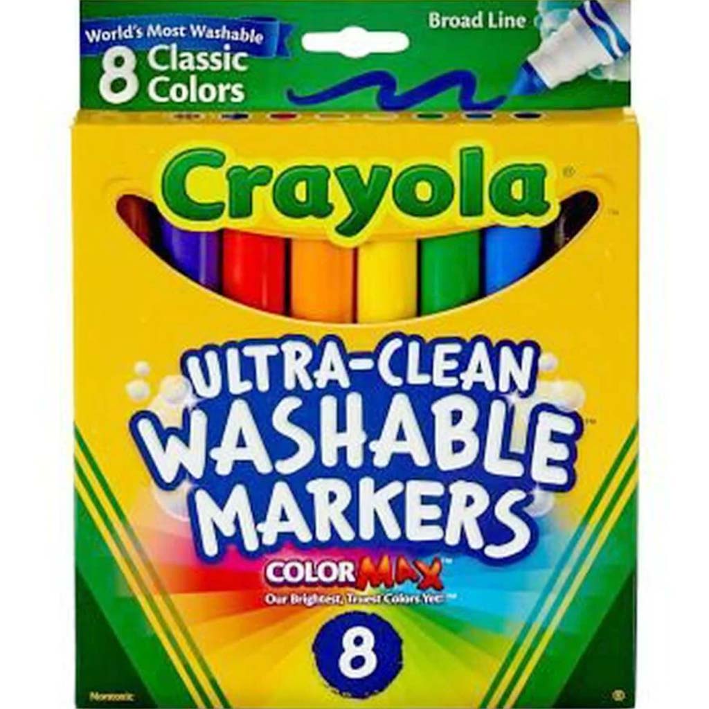 Crayola Multicultural Washable Marker Set 8ct Broad
