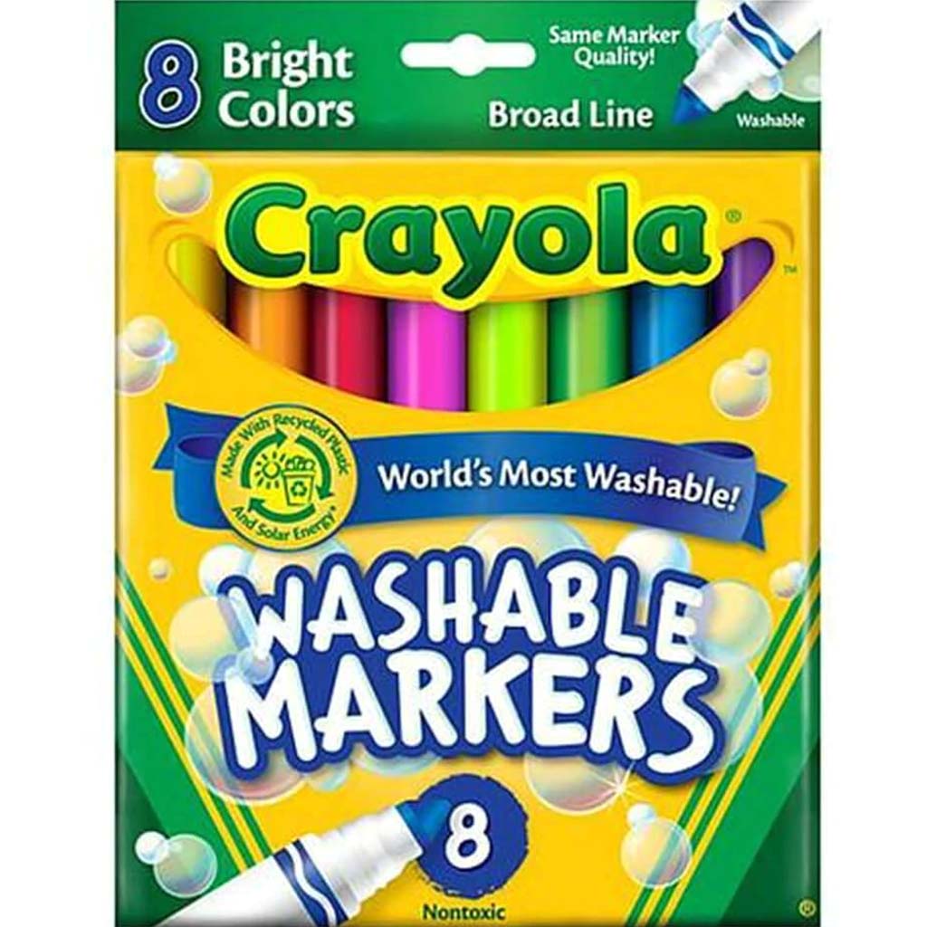 Crayola Multicultural Washable Marker Set 8ct Broad